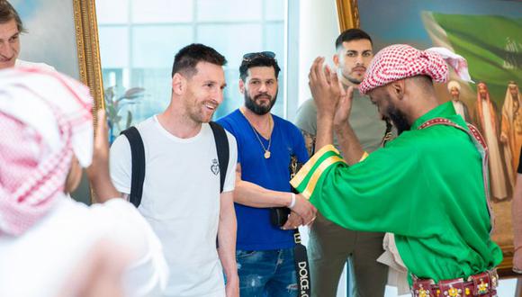 Messi llegó a Riad con su familia como embajador de turismo de Arabia Saudita | Foto: difusión