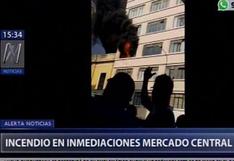 Lima: incendio se produjo en edificio cerca a Mercado Central