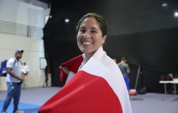Alexandra Grande won the gold medal in Karate at the Asunción 2022 South American Games. (Photo: IPD)