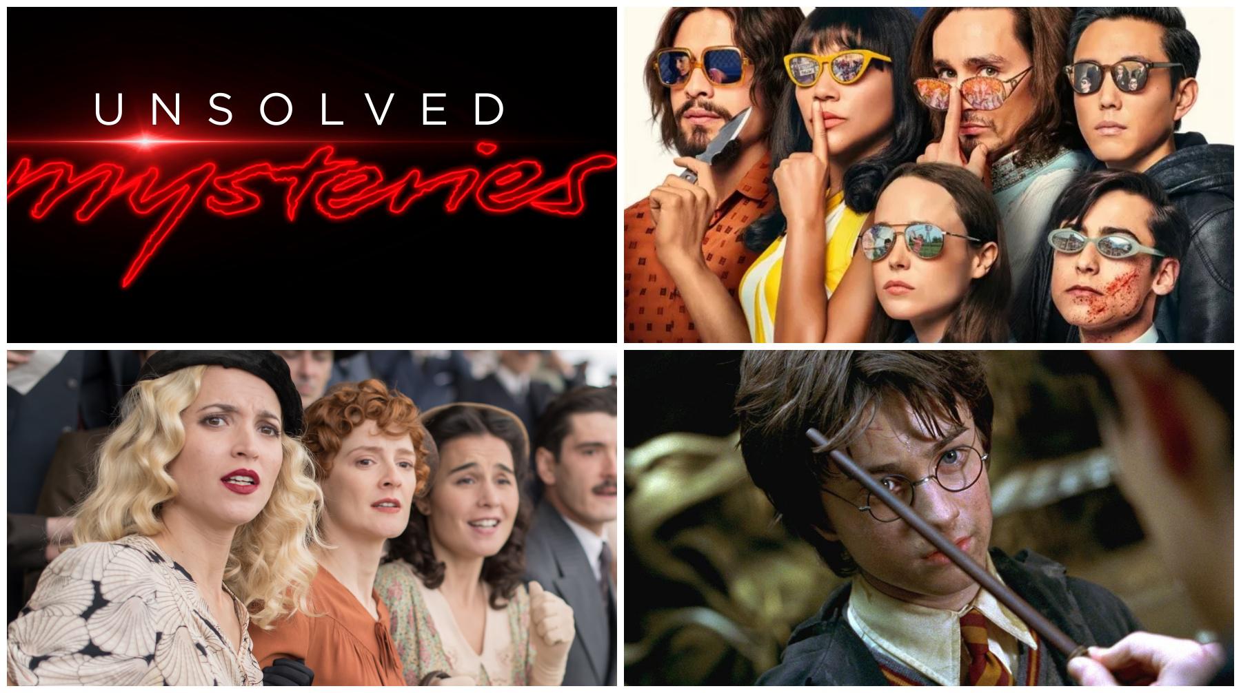 Netflix en julio del 2020 ofrece historias como "Misterios sin resolver", "The Umbrella Academy 2", "Las chicas del cable" temporada final y "Harry Potter y la Cámara Secreta". Fotos: Difusión.