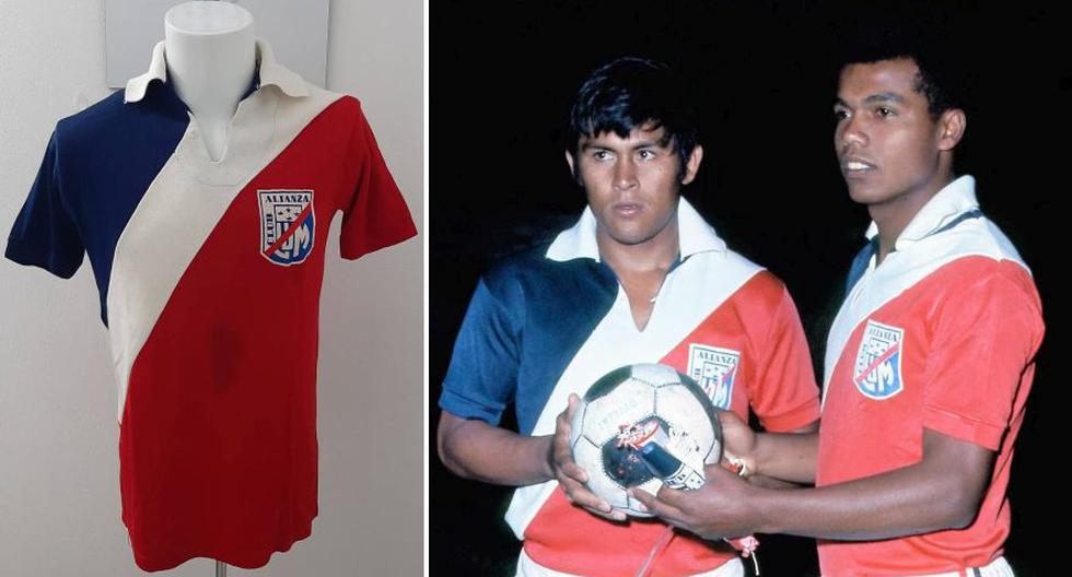A la izquierda, la camiseta original modelo Player del histórico combinado Alianza-Muni, hoy propiedad del Museo Blanquiazul, de Miguel Angel Melgar. A la derecha, Sotil y Cubillas la noche en que golearon 4-1 al Bayern Múnich. FOTOS: GEC.