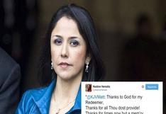 Nadine Heredia: Iglesia estadounidense respondió por extraño 'tuit'
