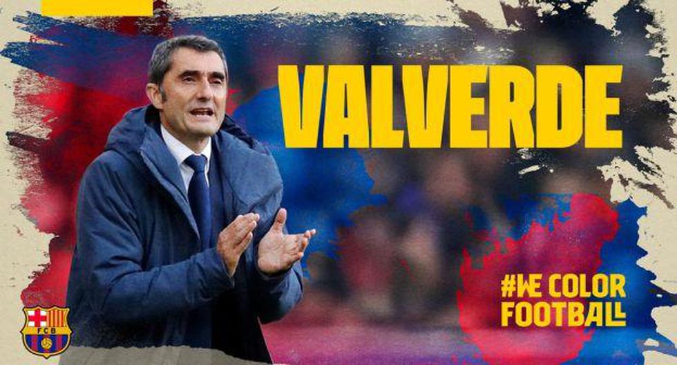 Ernesto Valverde es entrenador de Barcelona desde mayo del 2017. (Foto: FC Barcelona)