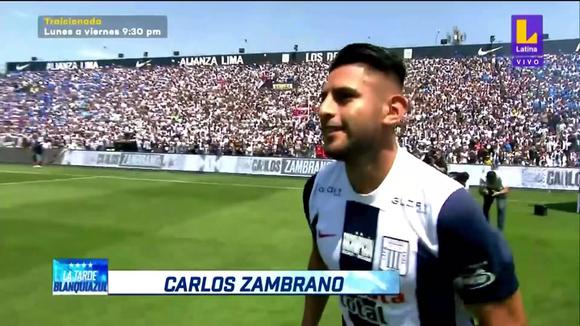 Carlos Zambrano fue presentado como nuevo jugador de Alianza Lima. (Video: Latina)