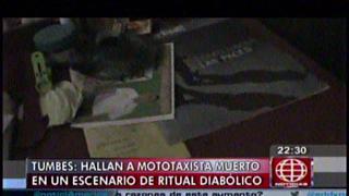 Tumbes: mototaxista se suicidó tras aparente ritual satánico