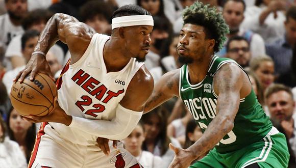 Desde el Kaseya Center, Miami Heat juegan ante los Boston Celtics por el Game 4 de los playoffs de la NBA 2023. (Foto: AFP)