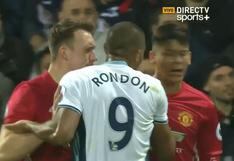 Marcos Rojo y Salomón Rondón se dieron y no consejos en el United vs West Bromwich
