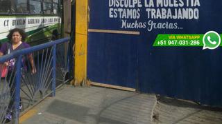 Chorrillos realiza obra pero no habilita paso para peatones