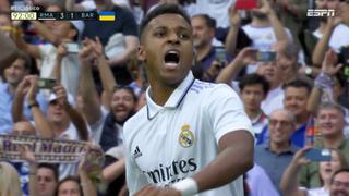 Gol de Rodrygo Goes para el 3-1 definitivo de Real Madrid vs. Barcelona | VIDEO