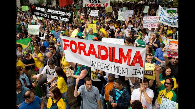 Brasil: Unas 10.000 personas marchan contra Dilma Rousseff - 1