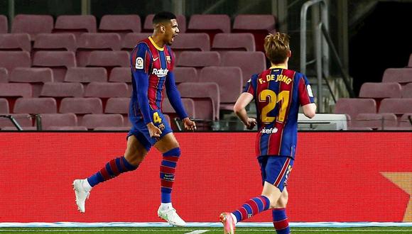 Ronald Araujo puso el 4-2 de Barcelona vs. Getafe por LaLiga. (Fuente: EFE)