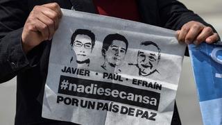Ecuador protesta ante Colombia por manejo de caso de periodistas asesinados