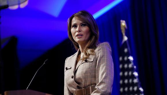 Primera dama de Estados Unidos, Melania Trump pronunciará el martes un discurso ante la Convención Republicana. (Foto: AFP).