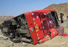 Sutran: hubo 134 accidentes con buses que han dejado 200 muertos
