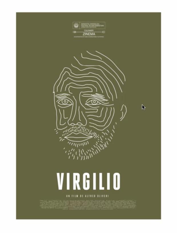 Poster of "Virgilio", the documentary by Virgilio Martínez.