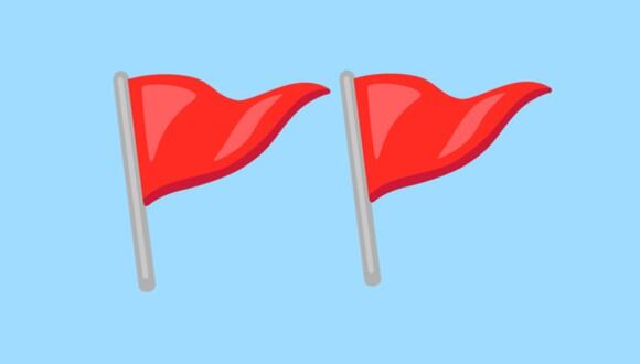 ¿Algún amigo te ha mandado banderas rojas? Conoce qué significan en WhatsApp. (Foto: Emojipedia)