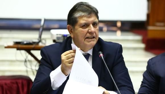 Alan García volverá a declarar por el caso de la línea 1. (Foto: Congreso)