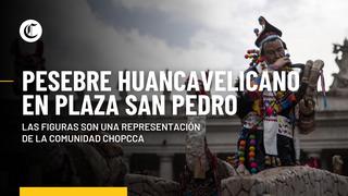 Pesebre peruano adorna la plaza de San Pedro en el Vaticano