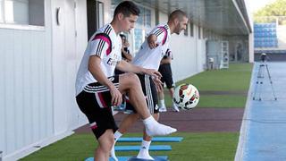James Rodríguez llegó a España y ya entrena con Real Madrid