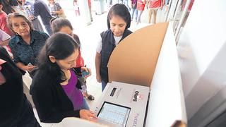 Elecciones 2018: en 21 distritos de Lima se aplicará voto electrónico