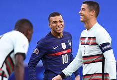 Mbappé y su mensaje para Cristiano Ronaldo tras el empate entre Francia y Portugal: “Ídolo”