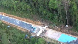 Ucayali: abandonan narco avioneta que iba a llevar 350 kilos de PBC a Bolivia | VIDEO 