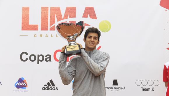 El chileno Christian Garín venció al portugués Pedro Sousa y consiguió su segundo título del Lima Challenger Copa Claro. (Foto: Jessica Vicente)