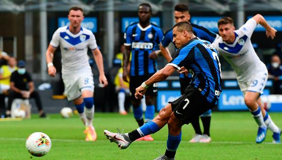 Inter venció al Brescia con gran actuación de Alexis Sánchez | Foto: AP/EFE/AFP