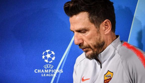 Eusebio Di Francesco ya no es más el entrenador de la Roma. La eliminación de Champions League le costó el puesto. (Foto: AFP)