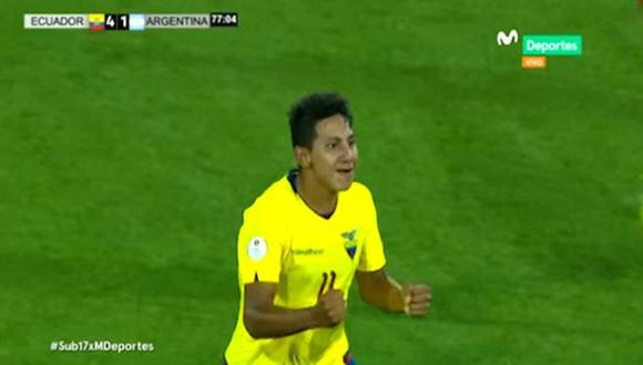 Argentina vs. Ecuador EN VIVO: Adrián Mejía y el 4-1 que deja afuera a Perú del Mundial Brasil 2019 | Foto: Captura