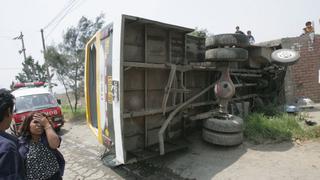 Un bus se salió de la pista con 34 pasajeros a bordo