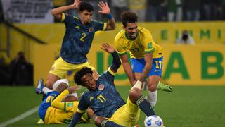 Colombia cayó ante Brasil por Eliminatorias rumbo a Qatar 2022