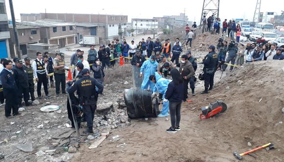 “Es macabro hallazgo, un crimen cometido con alevosía", afirmó el jefe policial de la Región Policial Lima.&nbsp; (Foto: Giancarlo Ávila)