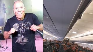 Raúl Romero se emociona cuando pasajeros en pleno vuelo le cantan ‘Los patos y las patas’