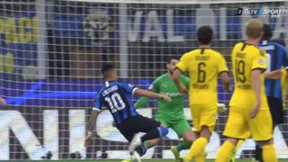 Inter de Milán vs. Borussia Dortmund: Lautaro Martínez definió entre las piernas del portero