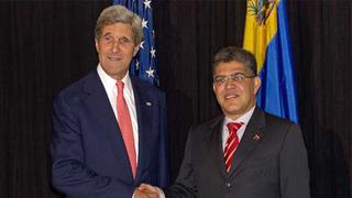 Cancilleres de EE.UU. y Venezuela se reunieron para lograr relaciones "más constructivas"