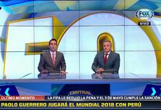 FOX Sports celebra de esta manera la reducción de la sanción a Paolo Guerrero
