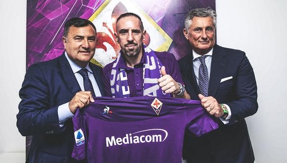 El francés Franck Ribery , a sus 36 años, seguirá jugando al fútbol con la Fiorentina de la Serie A. (Foto: ACF Fiorentina)
