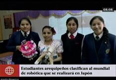 Estudiantes arequipeñas clasifican al mundial de robótica en Japón
