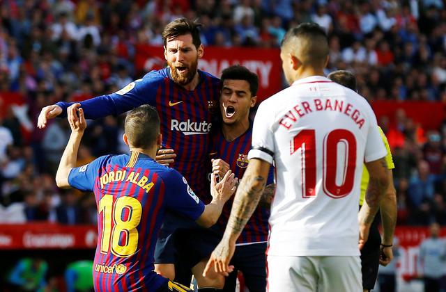 Barcelona vs. Sevilla: mira el descomunal gol de Messi para el 1-1 en el Sánchez-Pizjuán. (Foto: Reuters)