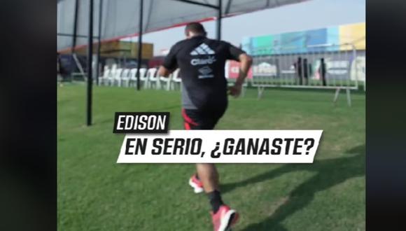 Así fue la broma que le jugó Edison Flores a Aldo Corzo en los entrenamientos de la selección peruana. (Foto: captura La Bicolor)