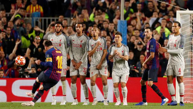 Barcelona vs. Liverpool: Messi marcó el 3-0 con un inverosímil golazo de tiro libre por Champions | VIDEO. (Foto: AFP)