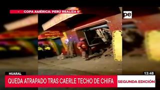 Personas quedan atrapadas tras caerle techo de chifa en Huaral