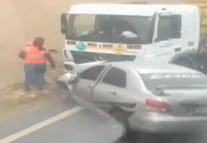 Pasamayo: se registra un nuevo accidente vehicular y reportan peligro por fuga de gas