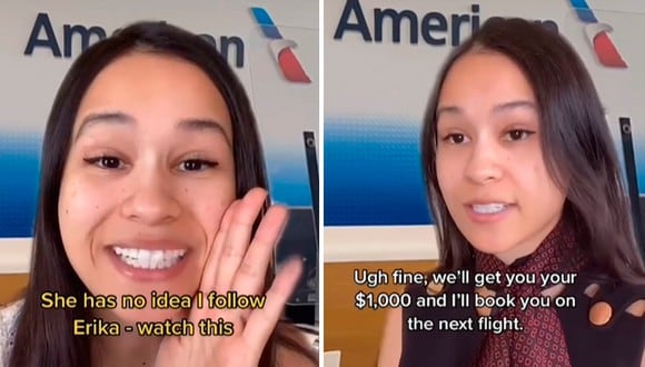 Una abogada enseñó un truco para los que suelen viajar en avión en Estados Unidos. | Créditos: @erikakullberg / TikTok.