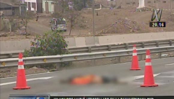Villa El Salvador: hombre murió atropellado en Panamericana Sur
