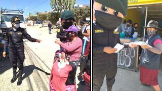 Policías llaman a vacunarse en campaña “Te quiero sano Huánuco”