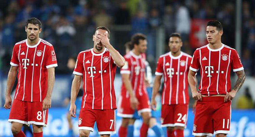 Bayern Munich con James Rodríguez perdió su primer partido en la Bundesliga. (Foto: Getty Images)