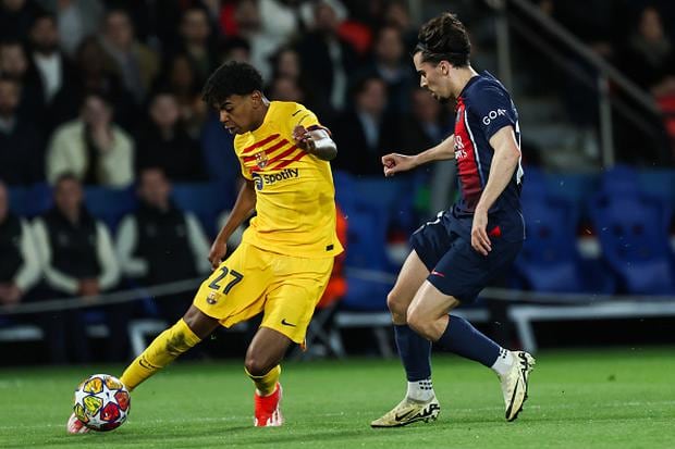 Barcelona beat PSG 3-2 in the first leg of the Champions League quarterfinals in Paris.  (Photo: Getty Images)