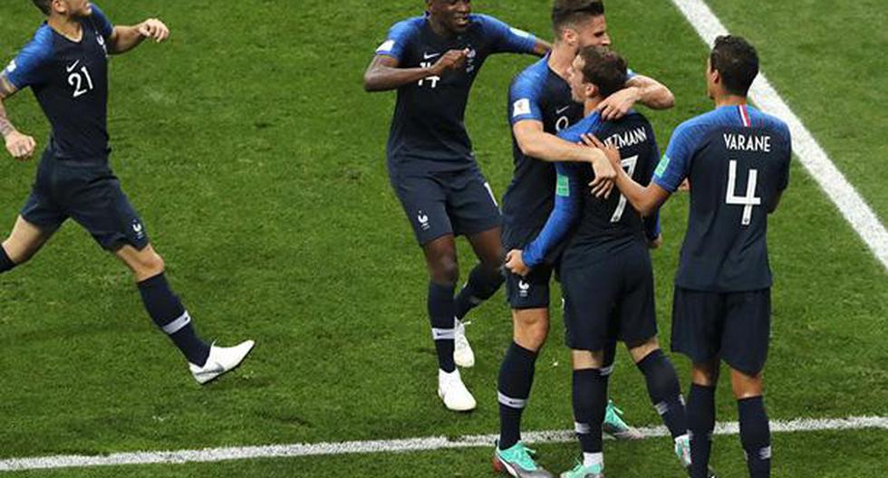 Francia se vuelve a poner adelante ante Croacia gracias a un gol de Griezmann. (Foto: Getty Images)